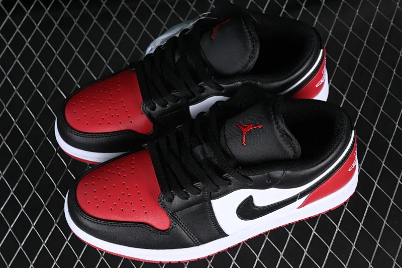 All categories Air Jordan Jordan series basketball shoes Air Jordan 1 Low Z version Air Jordan 1 Low SE "Bred Toe" AJ1 Joe 1 black and red low-top cultural casual sneakers 553558-161